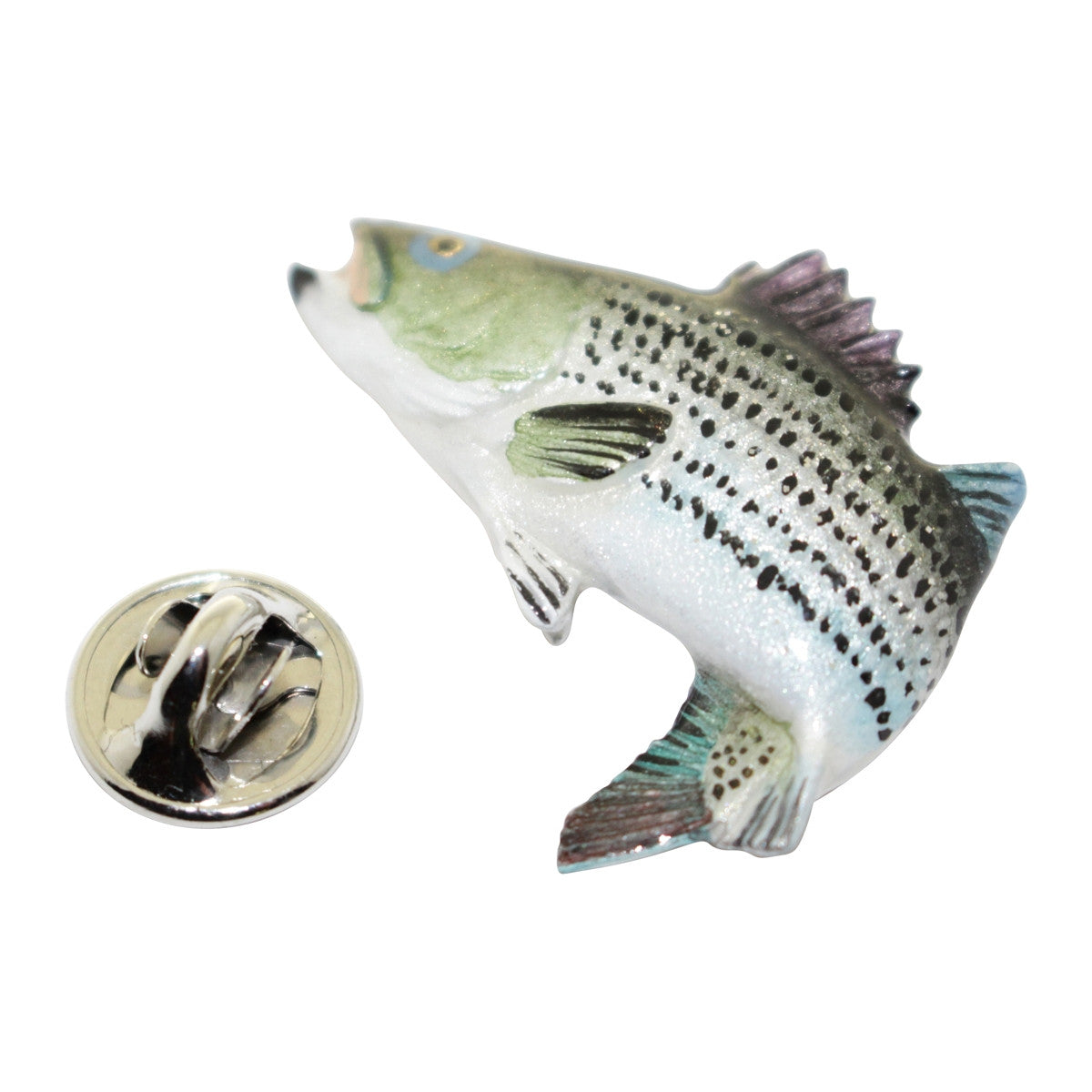 Striper Pin ~ Hand Painted ~ Lapel Pin ~ Hand Painted Lapel Pin ~ Sarah's Treats & Treasures